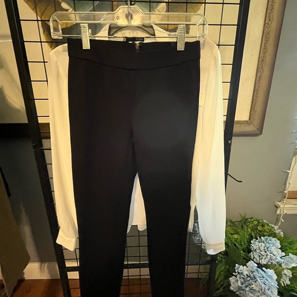 J. Crew Black Ankle Cropped Pants Pixie like new - Picture 4 of 8